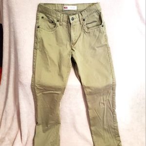 Excellent Condition Levi's Khaki 511 Slim 28x28 Sz 16 R, Teen Jeans